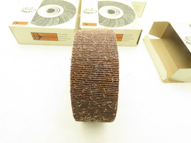 Standard Abrasives E-Z Wheel Flap Wheel 80 Grit Sanding 6x2x1" Lot of 5