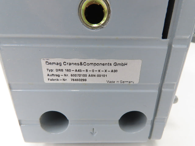 Demag DRS 160-A45-B-0-K-X-A30 Radblock Crane Hoist Drive Wheel Block Size 160