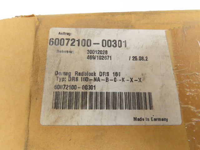Demag DRS 160-NA-B-0-K-X-X Radblock Crane Hoist Non-Drive Wheel Block Size 160
