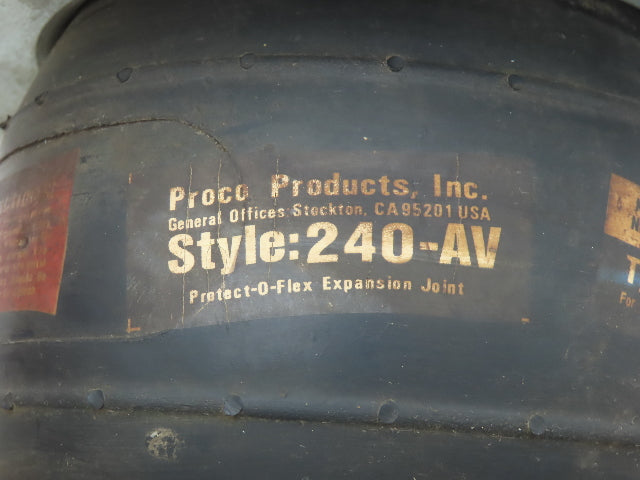 Proco 240-AV Protect-o-Flex 4" Rubber Expansion Joint Type NN Flanged