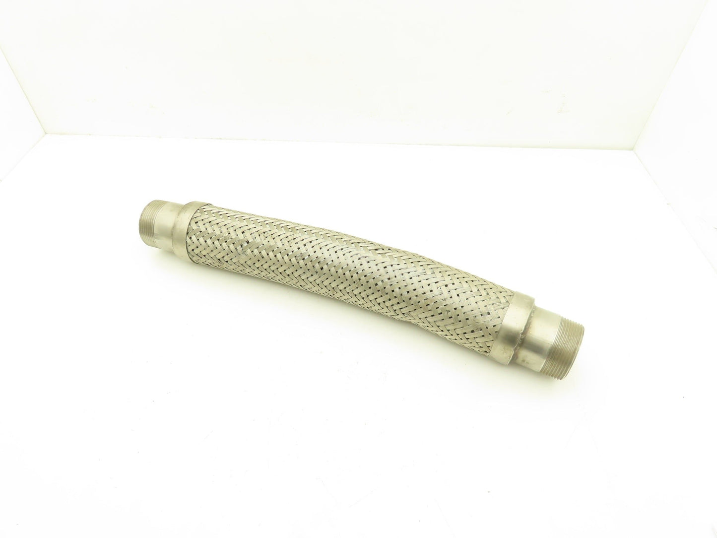24" Braided Stainless Flex Hose 2-1/2" NPT Male Ends