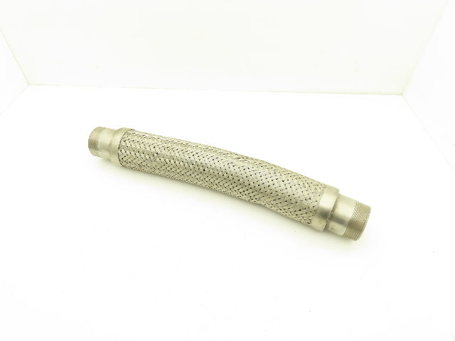 24" Braided Stainless Flex Hose 2-1/2" NPT Male Ends