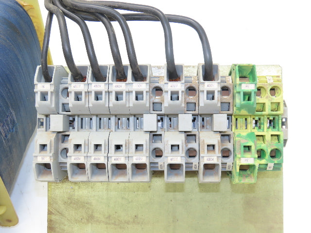 Block Power Transformer 4kVA 3Ph HV 480/400/277/230 LV 400/230 Class 155 60Hz