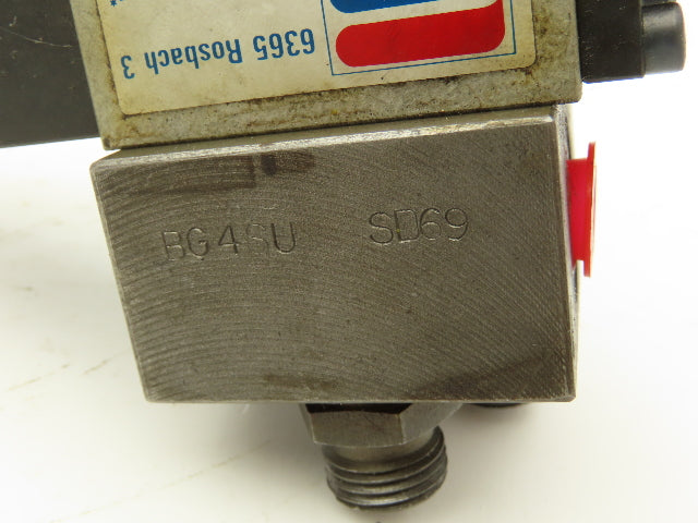 BDRV DN4D/63-S595 Manual Hydraulic Pressure Relief Valve NG4 315bar