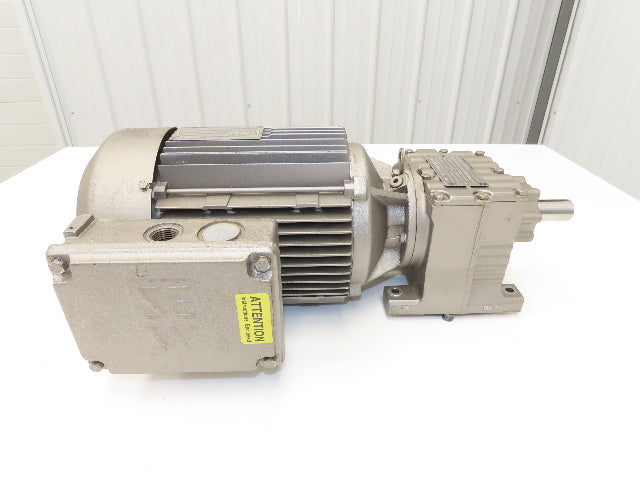 Sew Eurodrive R27DT100LS4 Inline Gearmotor 4:1 Ratio 3Hp 430rpm 460V DFT100LS4