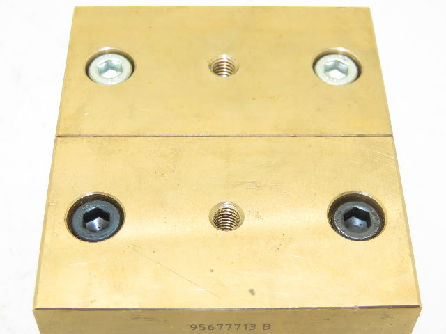 Ball Screw 2-3/4" Brass Square Nut 2pc 1-1/2"-5 RH Thread 1/4" Lead Lot of 2