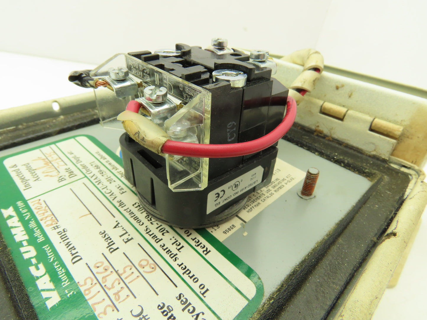 Vac-U-Max 37195 Pneumatic Conveying Solenoid Relay Control Module 115V