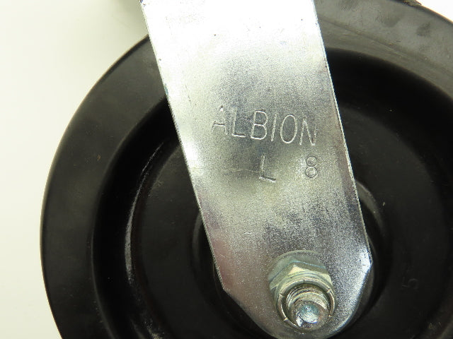 Albion L-8 8" Phenolic Resin Caster 4-Position Swivel Locking Lot of 4
