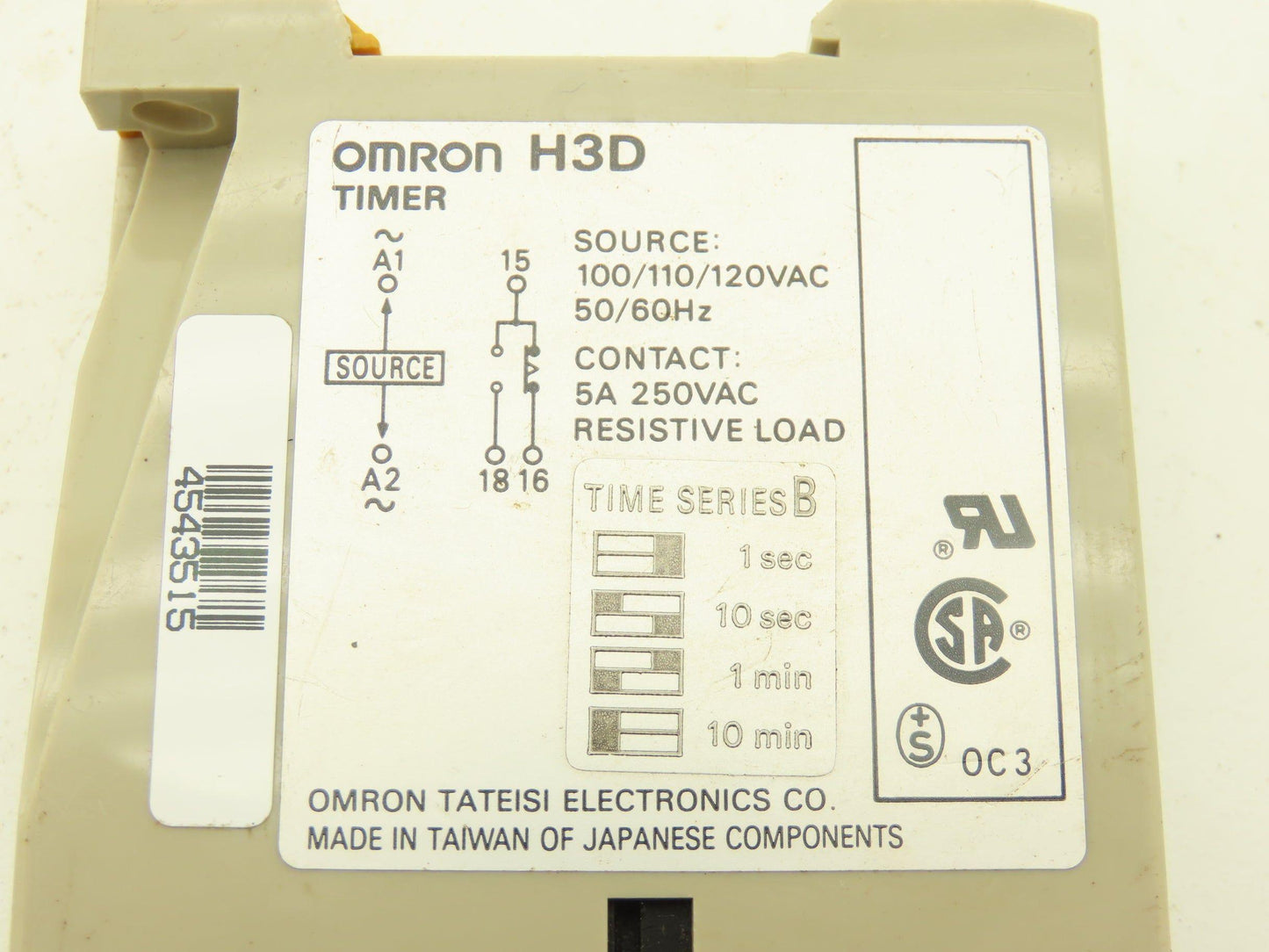 Omron H3D-B100 Timer 100/110/120VAC
