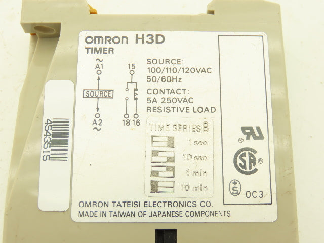 Omron H3D-B100 Timer 100/110/120VAC