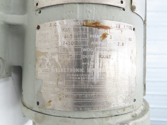 Worthington Aluminum Centrifugal Coolant Pump 3/4" Flanged 10gpm 2Hp 460V