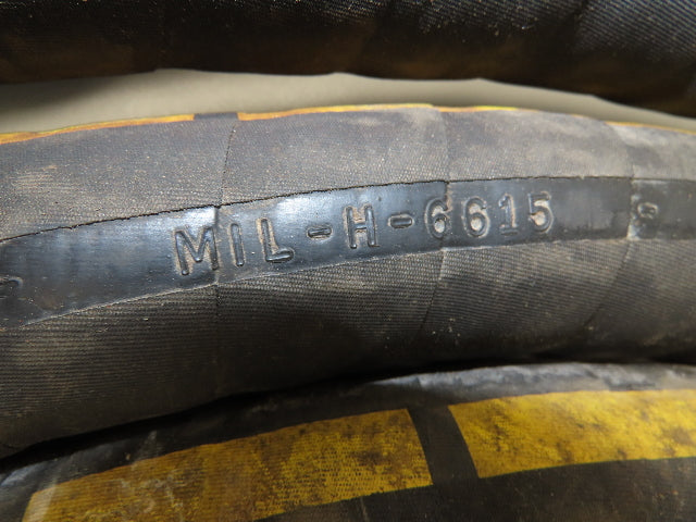 Buckeye Rubber MIL-H-6615 Transfer Hose 1-1/2" x 35' w/Brass Fittings