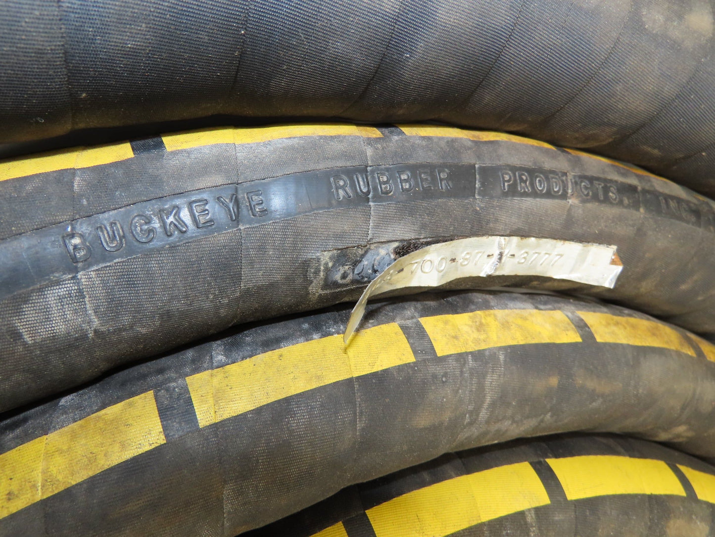 Buckeye Rubber MIL-H-6615 Transfer Hose 1-1/2" x 35'  w/Brass Fittings