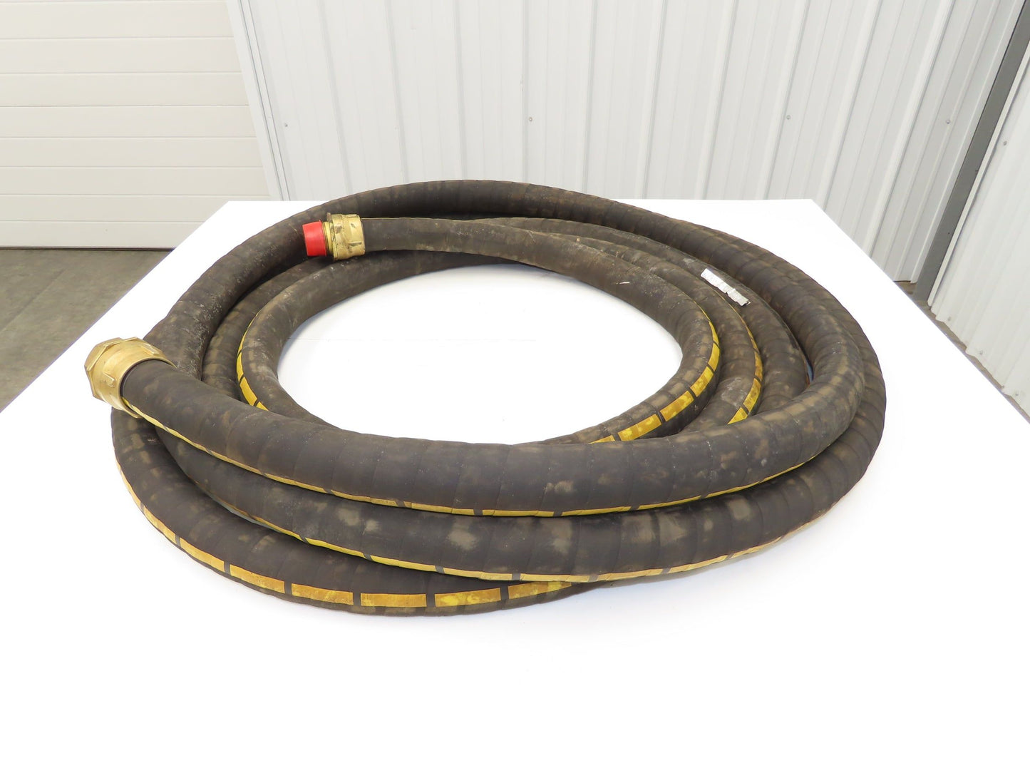 Buckeye Rubber MIL-H-6615 Transfer Hose 1-1/2" x 35'  w/Brass Fittings