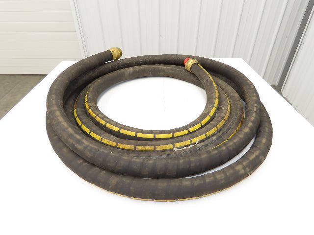 Buckeye Rubber MIL-H-6615 Transfer Hose 1-1/2" x 35' w/Brass Fittings