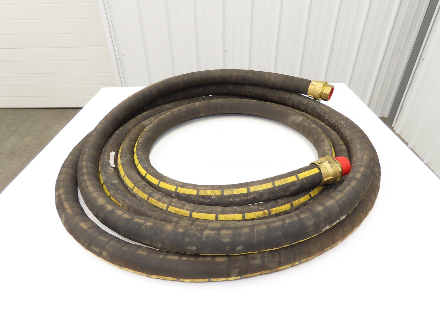 Buckeye Rubber MIL-H-6615 Transfer Hose 1-1/2" x 35'  w/Brass Fittings
