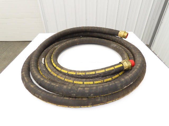 Buckeye Rubber MIL-H-6615 Transfer Hose 1-1/2" x 35' w/Brass Fittings