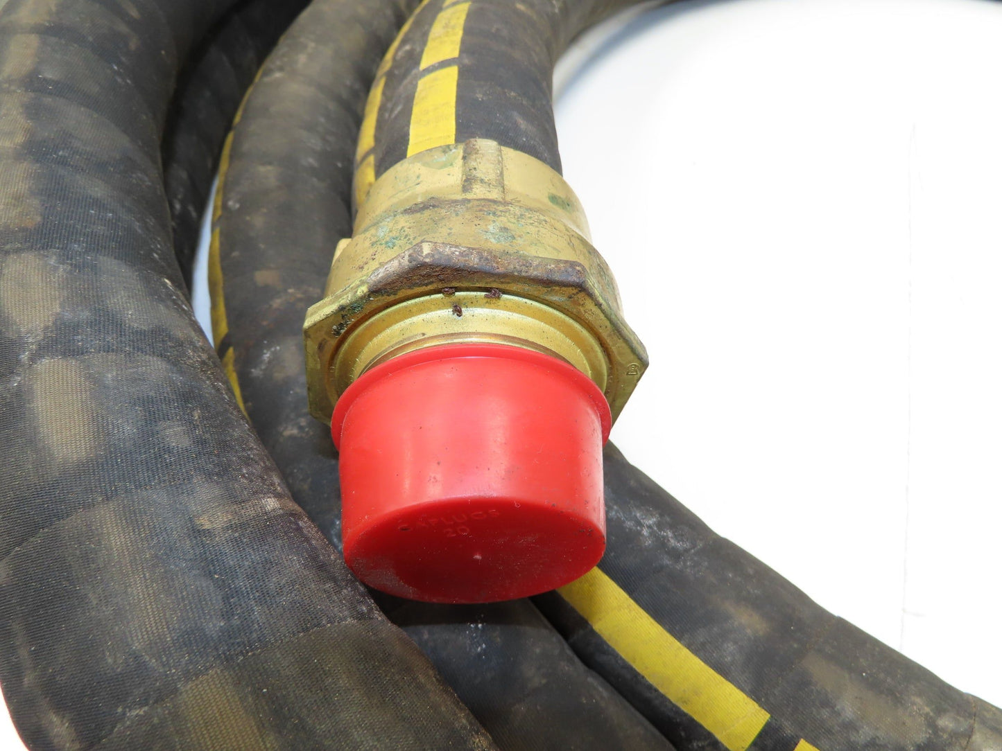 Buckeye Rubber MIL-H-6615 Transfer Hose 1-1/2" x 35'  w/Brass Fittings