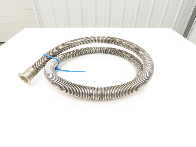 Stainless Steel Flexible Vacuum Hose 1"ID x 98"L 1.5" Flanged Ends ISO-KF NW40