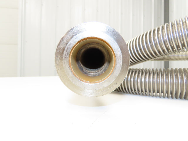Stainless Steel Flexible Vacuum Hose 1"ID x 98"L 1.5" Flanged Ends ISO-KF NW40