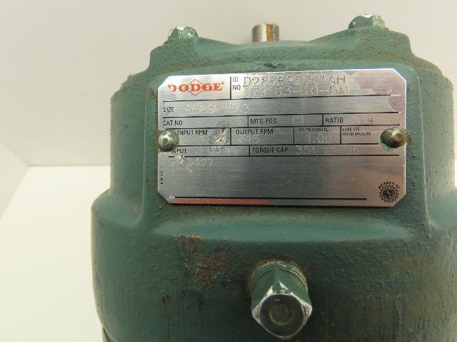 Dodge 079163-10-DM Gearbox 3.4:1 Speed Reducer 3HP 515rpm 56C Inline Gear Box