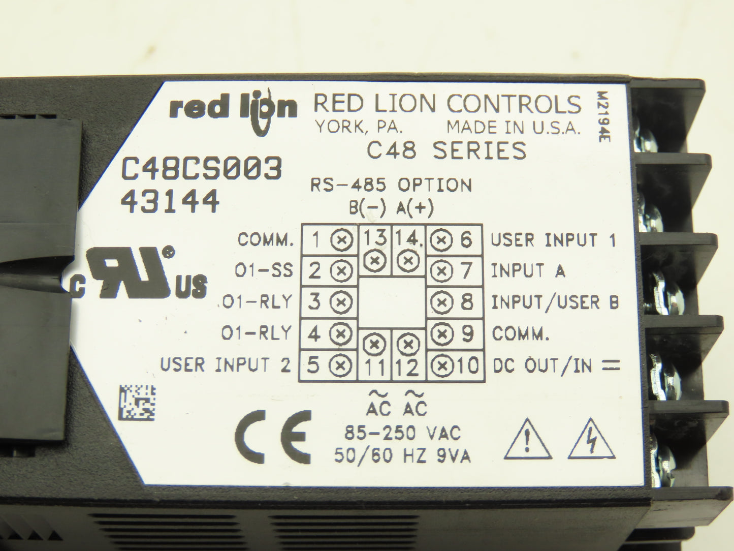 Red Lion C48CS003 Digital LCD Counter 1-Preset 6-Digit 85-250VAC