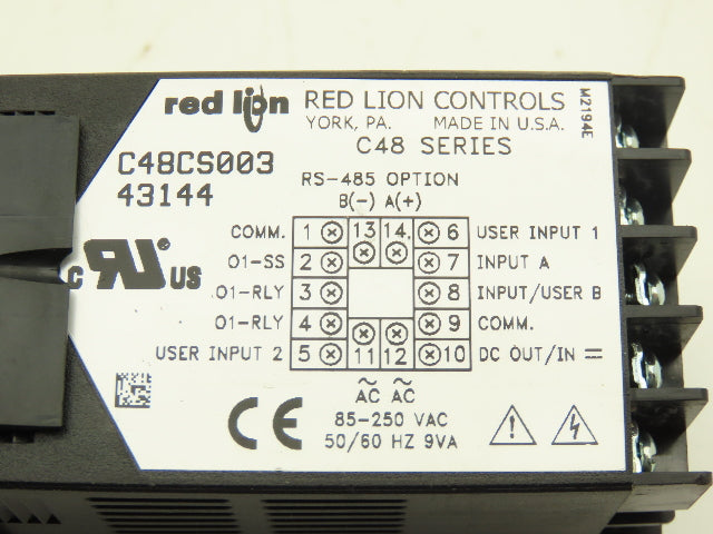 Red Lion C48CS003 Digital LCD Counter 1-Preset 6-Digit 85-250VAC
