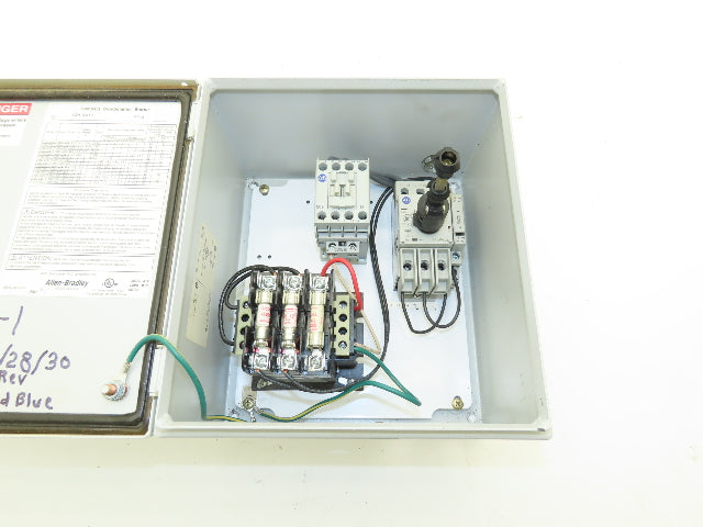 Allen Bradley 103H-NX1D Combination Motor Starter Control Panel 208V/120V