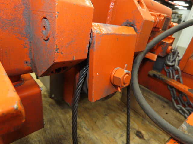Saturn Engineering 1 1/2 Ton Electric Cable Hoist 15'Lift 20FPM Curved Beam 460V