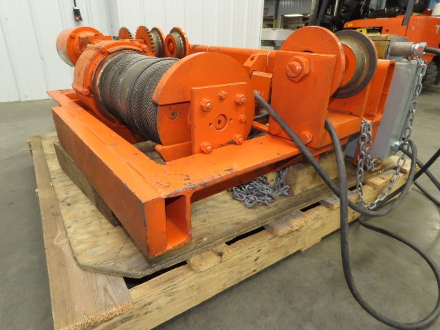 Saturn Engineering 1 1/2 Ton Electric Cable Hoist 15'Lift 20FPM Curved Beam 460V