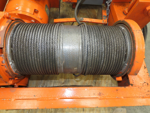 Saturn Engineering 1 1/2 Ton Electric Cable Hoist 15'Lift 20FPM Curved Beam 460V