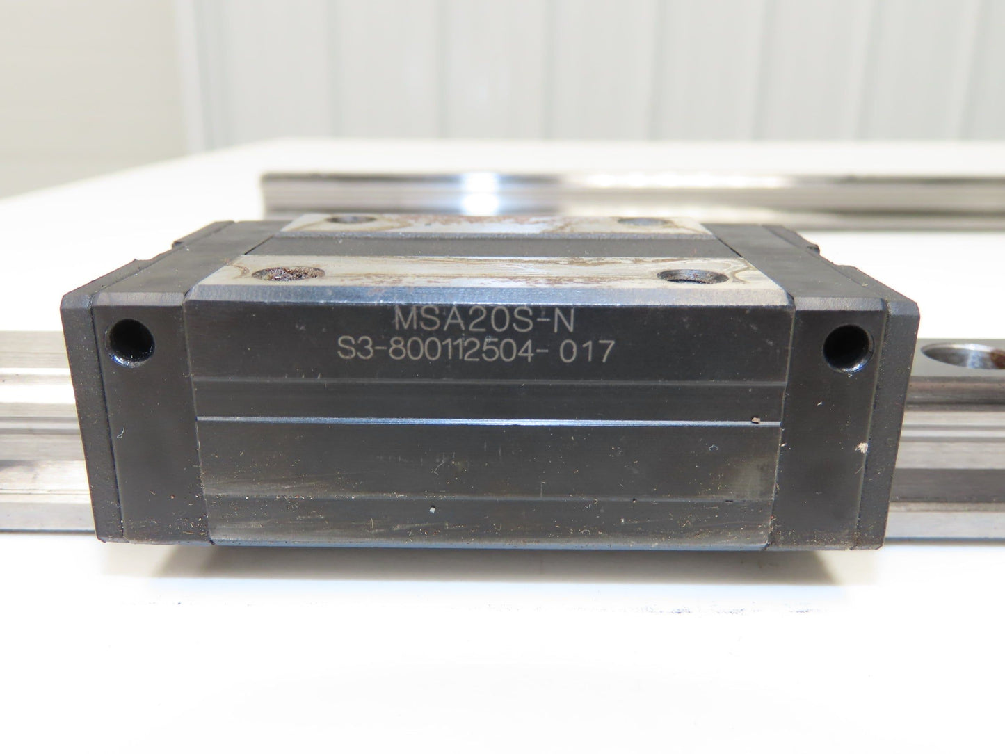 PMI MSA20S-N Linear Rail AMT Linearways w/ 1 Guide Slider 1m Length Lot of 2
