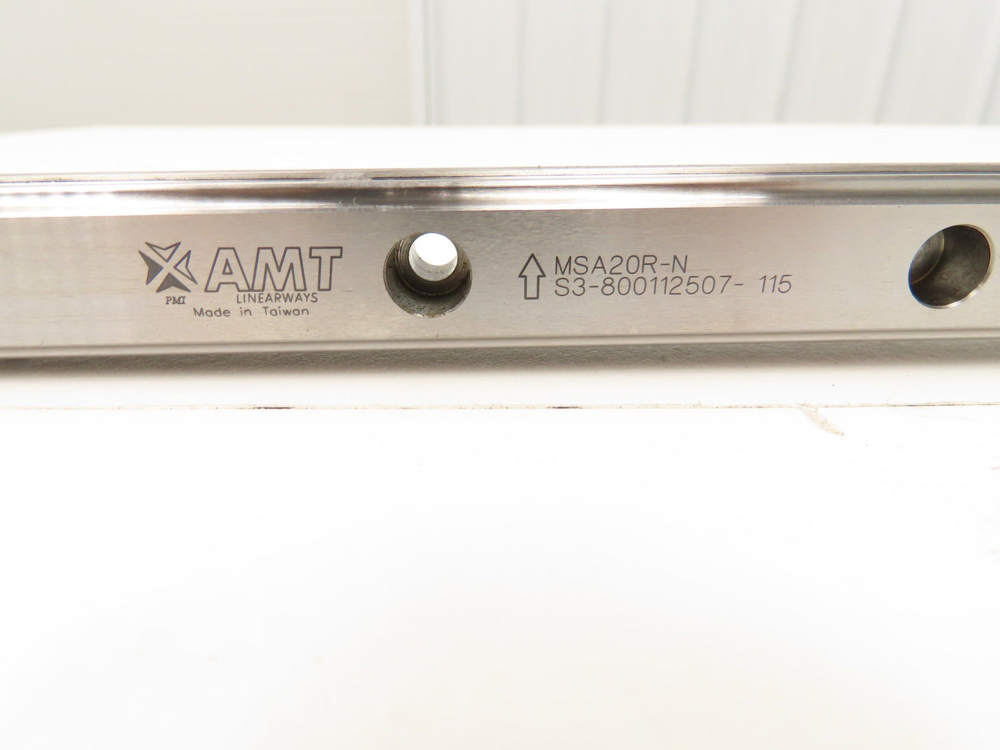 PMI MSA20S-N Linear Rail AMT Linearways w/ 1 Guide Slider 1m Length Lot of 2