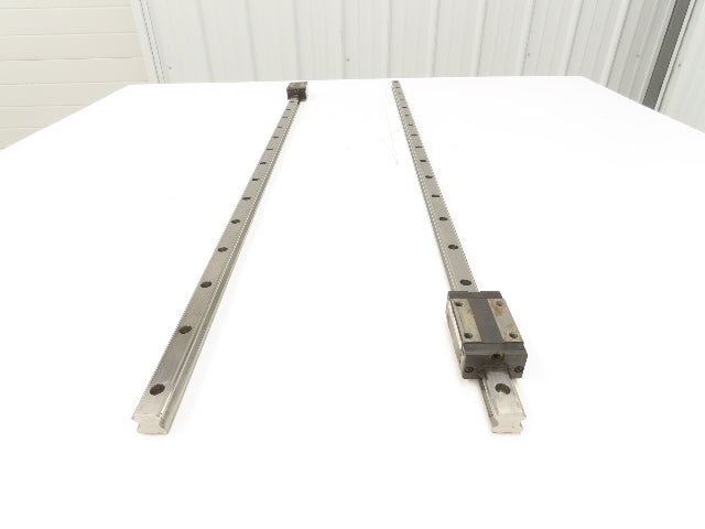 PMI MSA20S-N Linear Rail AMT Linearways w/ 1 Guide Slider 1m Length Lot of 2