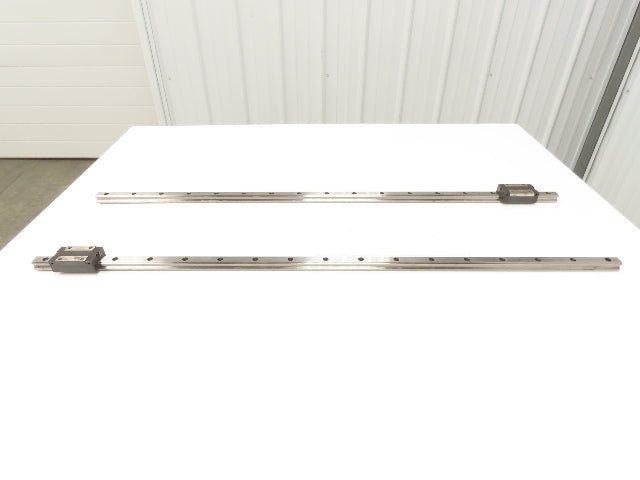 PMI MSA20S-N Linear Rail AMT Linearways w/ 1 Guide Slider 1m Length Lot of 2