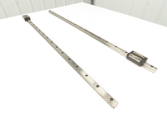 PMI MSA20S-N Linear Rail AMT Linearways w/ 1 Guide Slider 1m Length Lot of 2