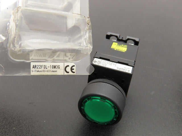 Fuji Electric Pushbutton Green Momentary 22mm 250V 6A Lot of 5