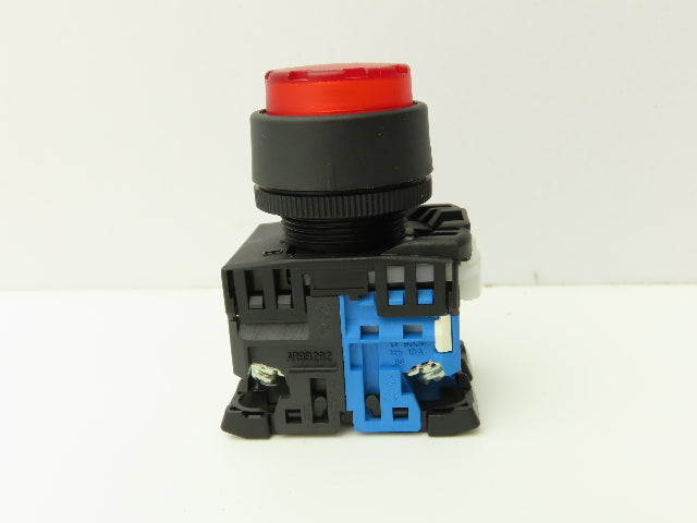 Fuji Electric Pushbutton Red Momentary 22mm 250V 6A Lot of 6