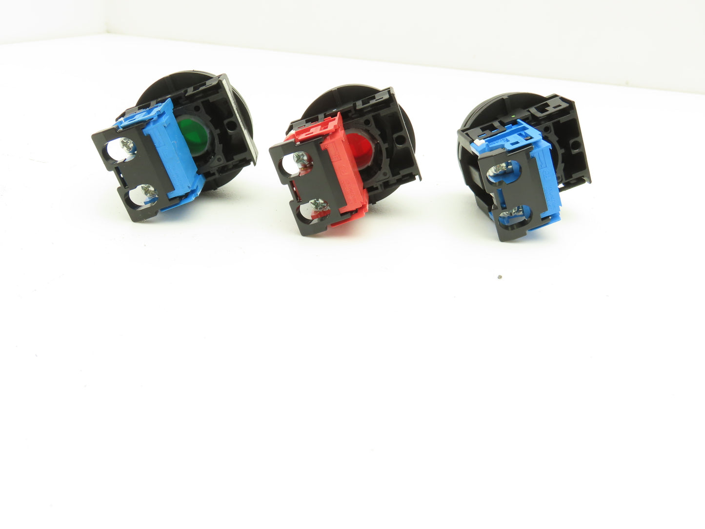 Fuji Electric Pushbutton Switch Red Yellow Green Momentary 30mm 250V 6A Lot of 6