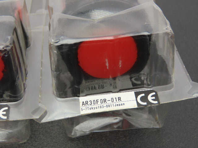 Fuji Electric Pushbutton Switch Red Yellow Green Momentary 30mm 250V 6A Lot of 6