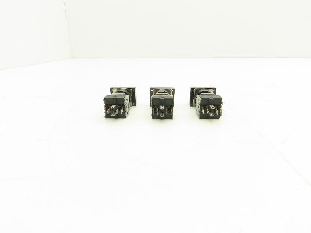 Fuji Electric Illuminated Pushbutton Switch White Momentary 15mm 250V Lot of 3