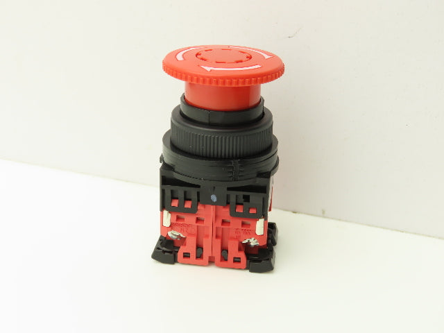 Fuji Electric AR30V5R-02R Red E-stop Pushbutton Twist 30mm 250V 6A Lot of 3
