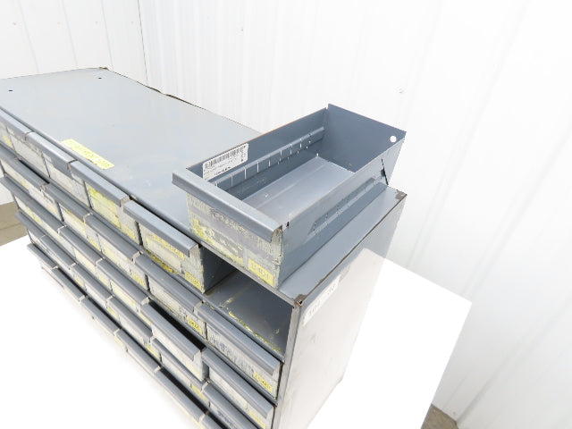 Durham 104-95 Industrial Storage Cabinet 30 Drawer Unit 20 Gauge Metal 33x12x17"