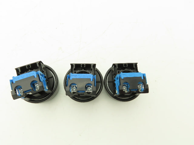 Fuji Electric Pushbutton Switch Large Green 30mm 250V 6A Lot of 3