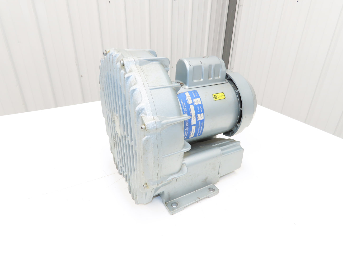 Thermo Environmental 3616 Regenerative Blower Vacuum Pump 1Hp 115/230v 1ph 92CFM