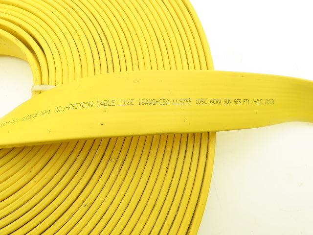 Festoon Cable Outdoor E-24573 Multi-Conductor Flat Cable 12 Wire 16AWG 600V 78'