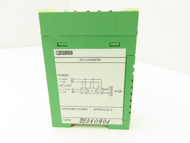 Phoenix Contact 2808394 MCR-RTD/U/NC RTD-Converter PT100 3-Wire In 0-10V Out