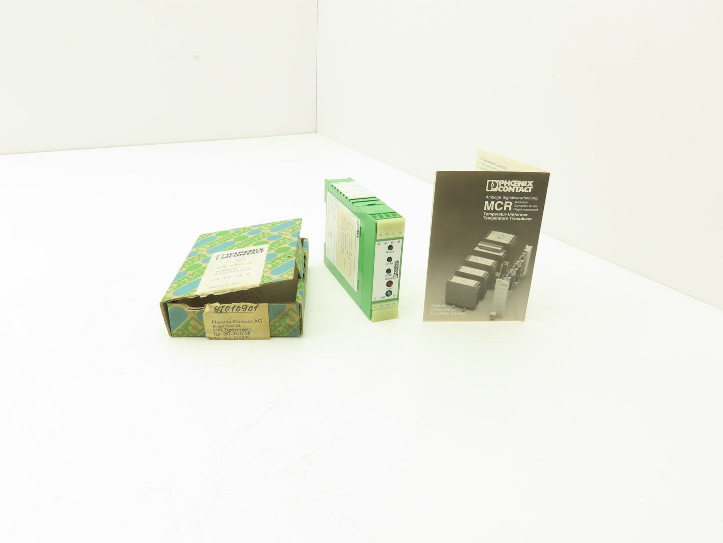 Phoenix Contact 2808394 MCR-RTD/U/NC RTD-Converter PT100 3-Wire In 0-10V Out