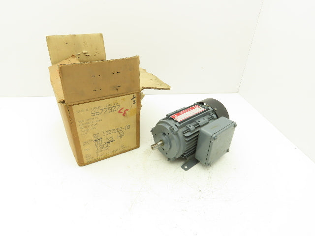 Brook Crompton Inc. 1927202-00 AC Motor 0.33Hp 1680rpm 230/460 3PH D71F