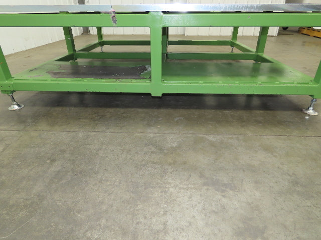 1" Steel Top Machine Base Welding Layout Table Work Bench 64x65" 19"H